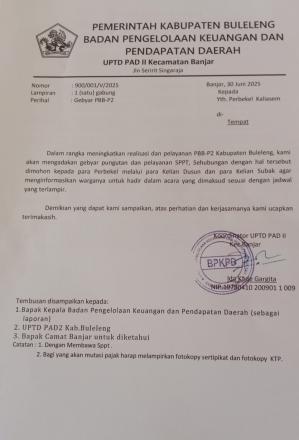 GEBYAR PUNGUTAN DAN PELAYANAN SPPT